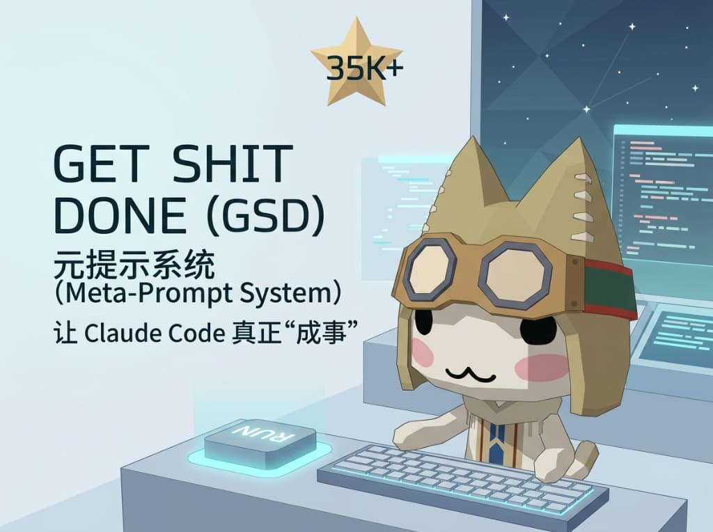 35Kstar爆火！Get Shit Done：让 Claude Code 真正"能成事"的元提示系统